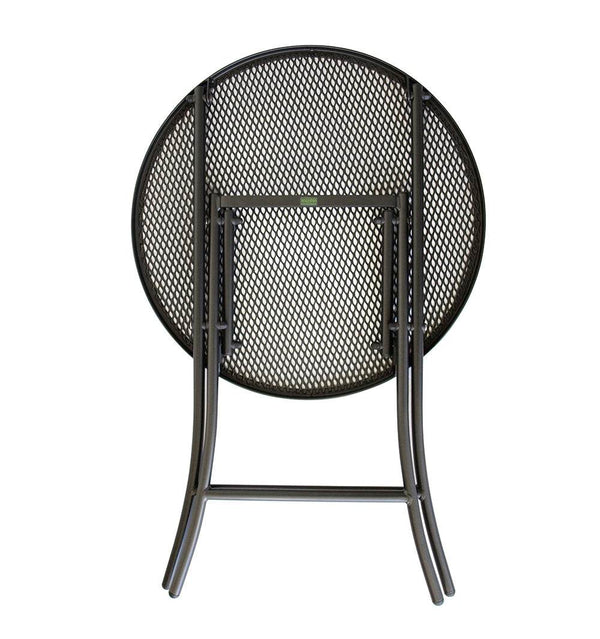 Gartentisch Klapptisch Bistro MOCCA 60cm rund Streckmetall eisengrau