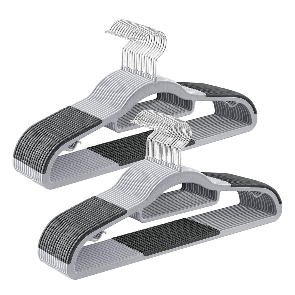 Clothes hanger set of 30 pieces with anti-slip