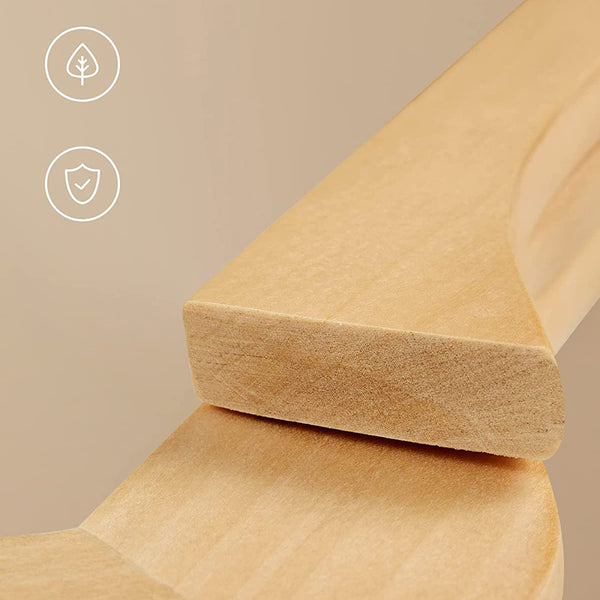 Kleiderbügel Set Holz 20er-Set Natur