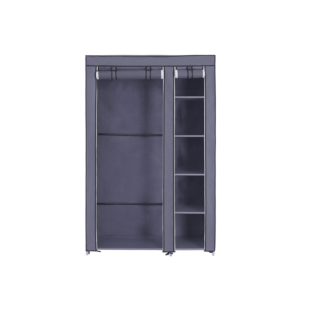 Kleiderschrank Faltschrank faltbar 110cm Grau