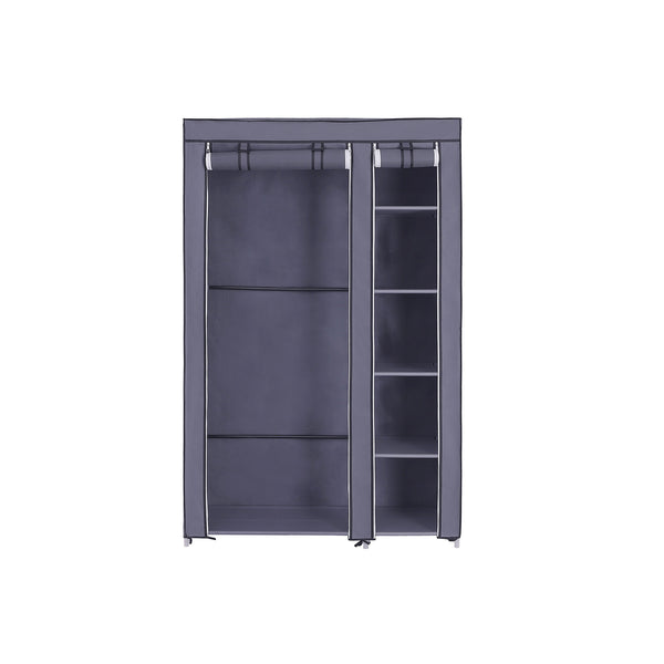 Kleiderschrank Faltschrank faltbar 110cm Grau