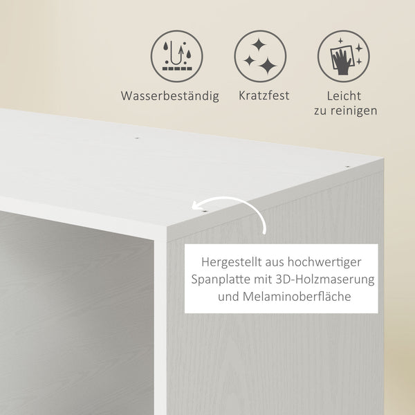 Kleiderschrank Garderobe rollbar mobil 80x40x128cm weiss