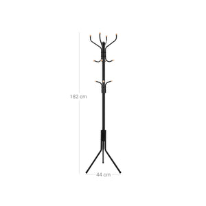 Kleiderständer Garderobenständer Höhenverstellbar 182cm Metall Schwarz