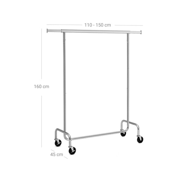 Kleiderständer Heavy 130kg belastbar Chrom