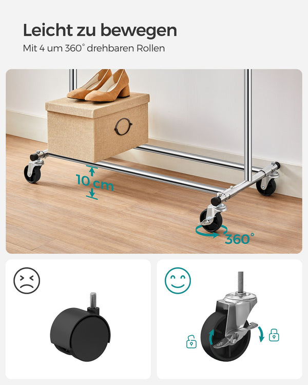Kleiderständer Heavy 90kg belastbar Chrom