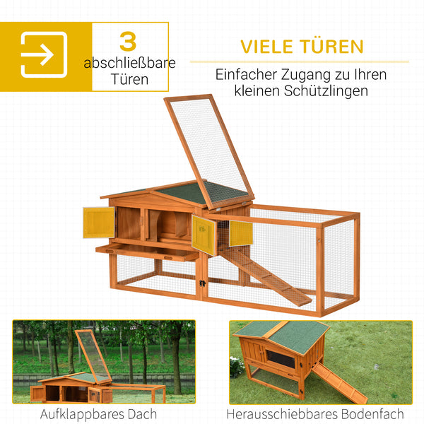 Kleintierstall mit Asphaltdach vielseitig Tannenholz
