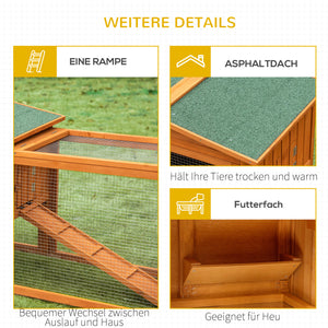 Kleintierstall mit Asphaltdach vielseitig Tannenholz