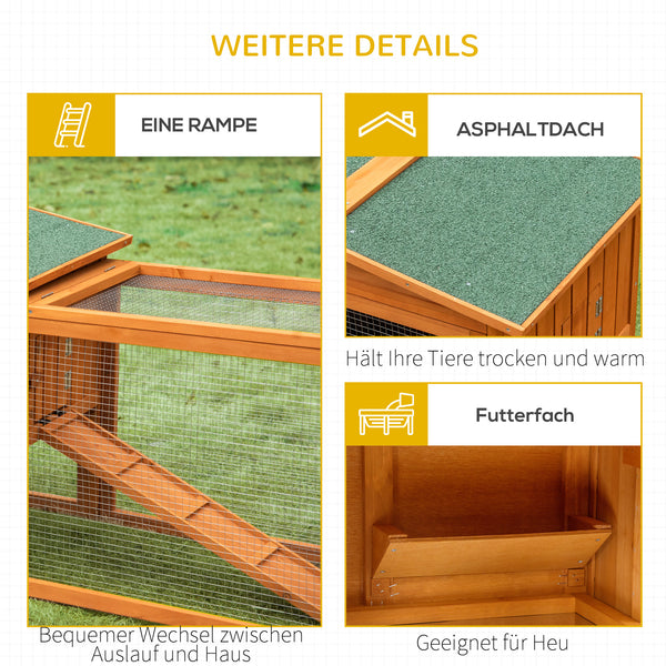 Kleintierstall mit Asphaltdach vielseitig Tannenholz