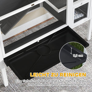 Kleintierstall erhöht für Hamster Kaninchen Meerschweinchen Holz