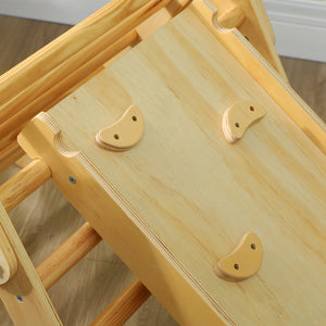 Kletterdreieck Indoor Spielgerät mit Rampe für Kinder aus Holz
