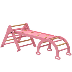 Klettergerüst Indoor klappbar mit Rutsche und Kletterdreieck