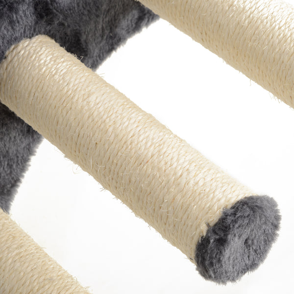 Kletterwand Set für Katzen mit Hängematte und Katzenbrücke