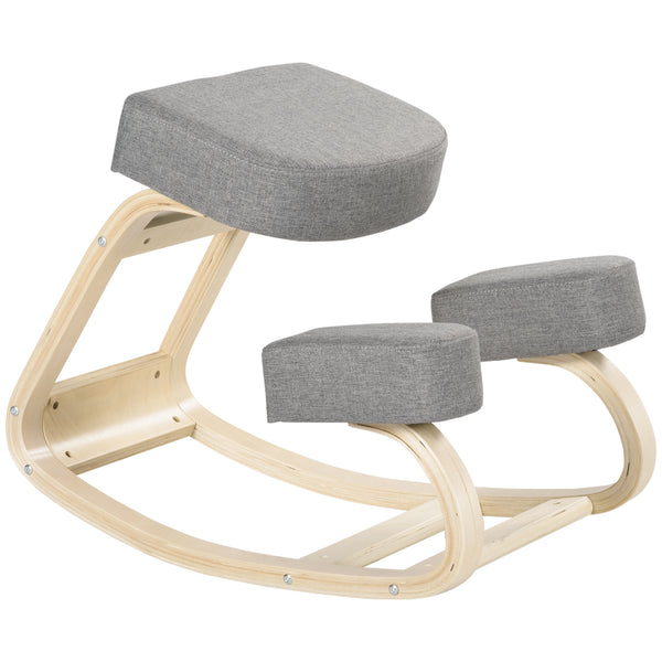 Kniestuhl ergonomisch für gesunde Sitzhaltung Birkenholz