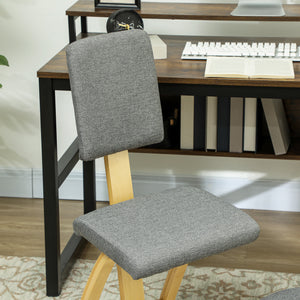 Kniestuhl ergonomisch für Büro Homeoffice und Meditation grau
