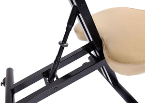 Kniestuhl Sitzhocker Bürostuhl höhenverstellbar mit Rollen creme