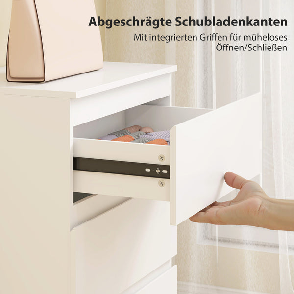 Kommode mit 3 Schubladen für Schlafzimmer Wohnzimmer Flur weiss