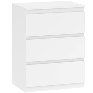 Kommode mit 3 Schubladen für Schlafzimmer Wohnzimmer Flur weiss