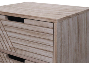 Kommode Highboard 3D-Design 5 Schubladen 84x35x29cm natur