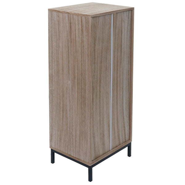 Kommode Highboard 3D-Design 5 Schubladen 84x35x29cm natur