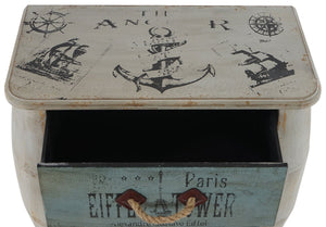 Kommode Sara mit Schubladen Vintage Shabby-Look 74x70x36cm