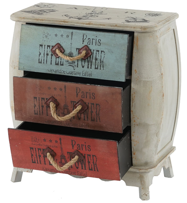 Kommode Sara mit Schubladen Vintage Shabby-Look 74x70x36cm