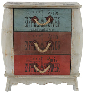 Kommode Sara mit Schubladen Vintage Shabby-Look 74x70x36cm