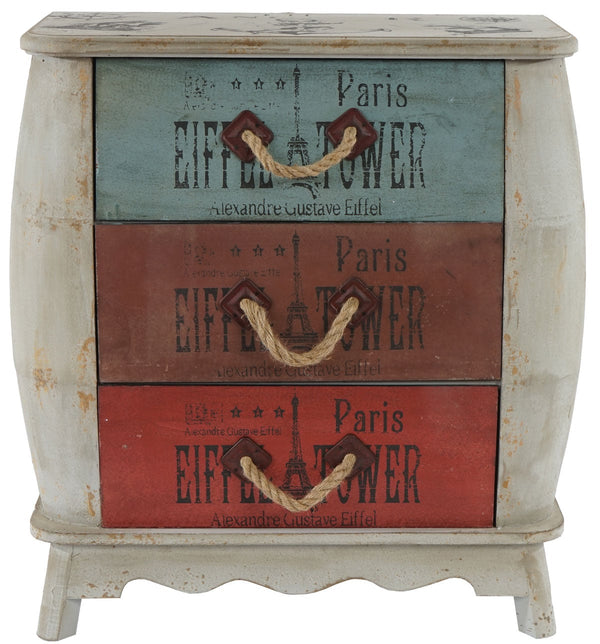 Kommode Sara mit Schubladen Vintage Shabby-Look 74x70x36cm
