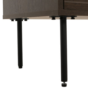 Kommode Sideboard 4 Schubladen skandinavisch 85x80x40cm dunkelbraun