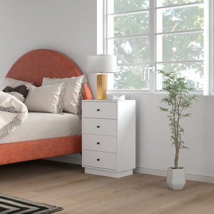 Kommode Sideboard Schrank modern mit 7 Schubladen Holz weiss