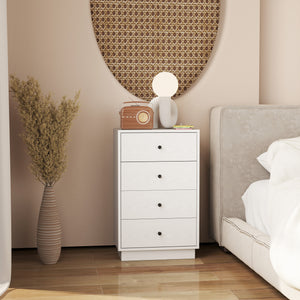 Kommode Sideboard Schrank modern mit 7 Schubladen Holz weiss