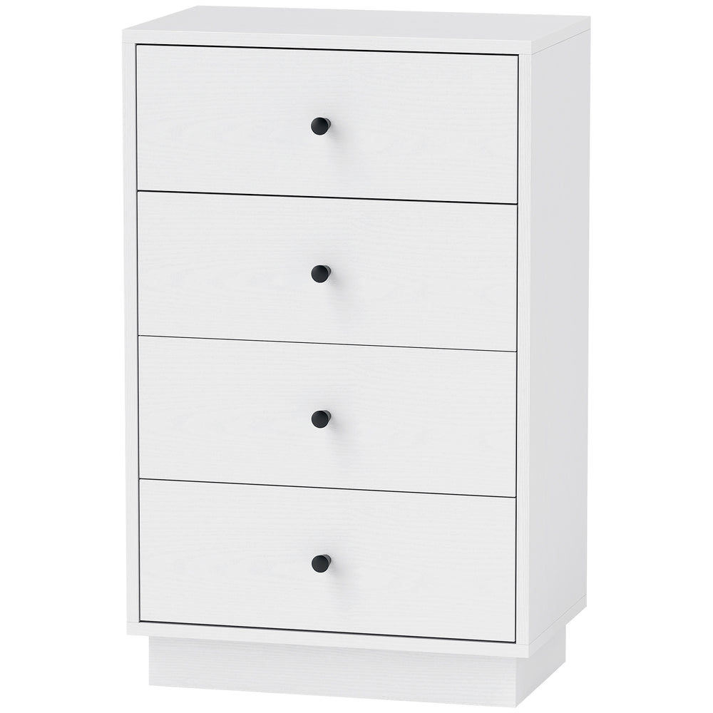 Kommode Sideboard Schrank modern mit 7 Schubladen Holz weiss