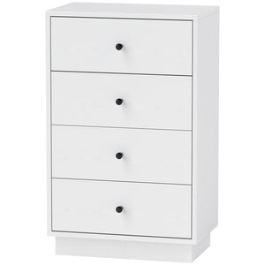 Kommode Sideboard Schrank modern mit 7 Schubladen Holz weiss