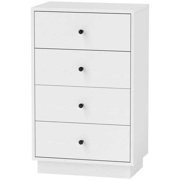 Kommode Sideboard Schrank modern mit 7 Schubladen Holz weiss
