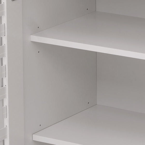 Kommode Sideboard Anrichte 3D-Flecht-Design 2 Türen 82x80x37cm weiss