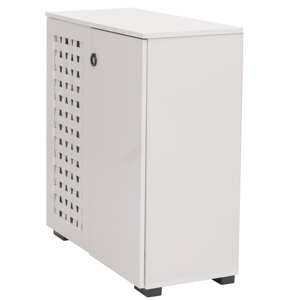 Kommode Sideboard Anrichte 3D-Flecht-Design 2 Türen 82x80x37cm weiss