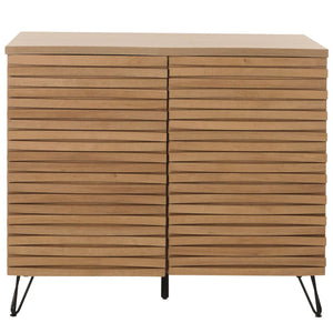 Kommode Sideboard Highboard 3D-Design Staufächer 85x95x45cm natur