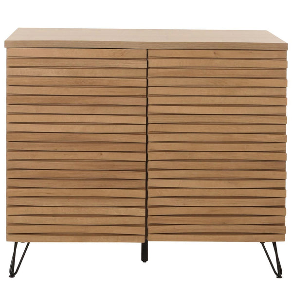 Kommode Sideboard Highboard 3D-Design Staufächer 85x95x45cm natur
