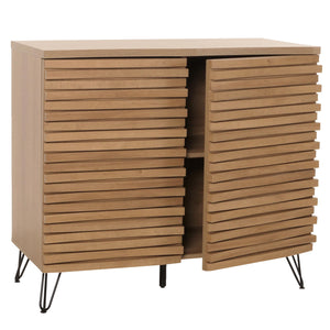 Kommode Sideboard Highboard 3D-Design Staufächer 85x95x45cm natur