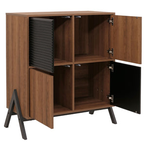 Kommode Sideboard Highboard Türen Staufächer 94x79x40cm natur