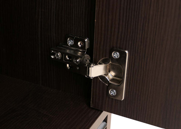 Kommode Sideboard Highboard Türen Staufächer 94x79x40cm Walnuss-Optik