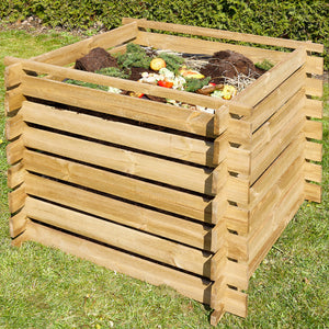 Kompost Holzkomposter nachhaltige Gartenlösung für Komposterde