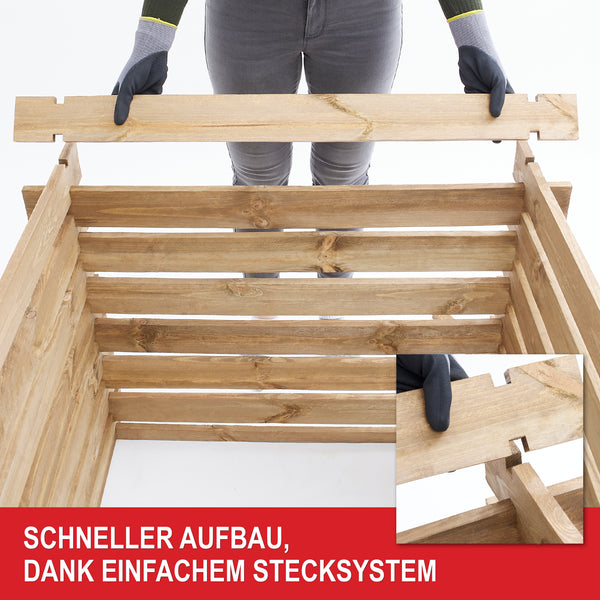 Kompost Holzkomposter nachhaltige Gartenlösung für Komposterde