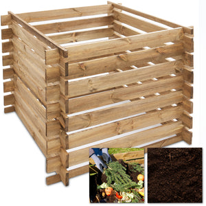 Kompost Holzkomposter nachhaltige Gartenlösung für Komposterde