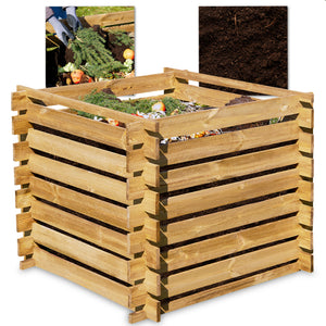 Kompost Holzkomposter nachhaltige Gartenlösung für Komposterde