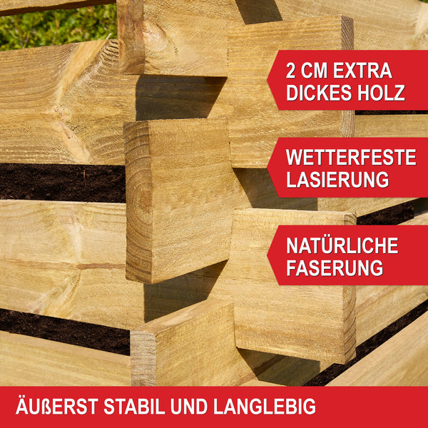 Kompost Holzkomposter nachhaltige Gartenlösung für Komposterde