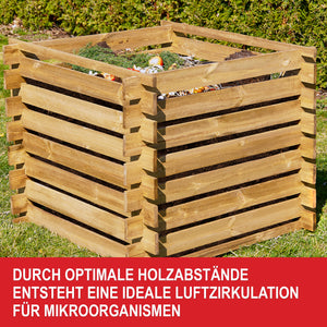 Kompost Holzkomposter nachhaltige Gartenlösung für Komposterde