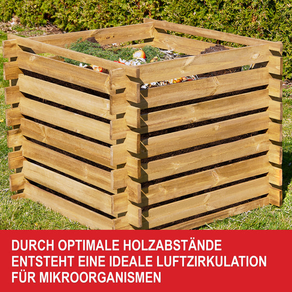 Kompost Holzkomposter nachhaltige Gartenlösung für Komposterde