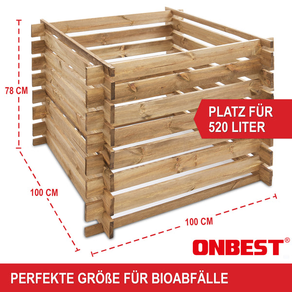 Kompost Holzkomposter nachhaltige Gartenlösung für Komposterde