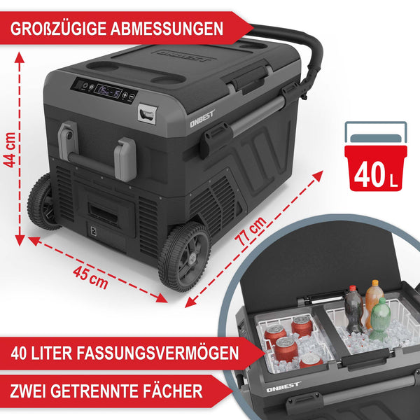 Frigorifero portatile con compressore da 40 litri con app Smartlife