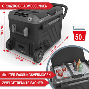 Kompressor Kühlbox 50 Liter mit Smartlife App